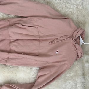 Baby pink champion hoodie
